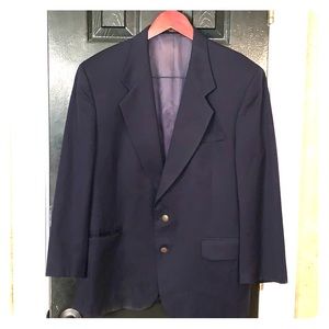 Oscar de la Renta navy sports coat 42S
